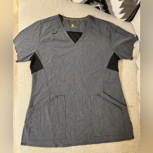 Carhartt Women’s Small Gray Scrub Top